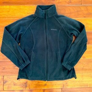 Columbia Benton Springs Full Zip Fleece Jacket charcoal grey Women's size M